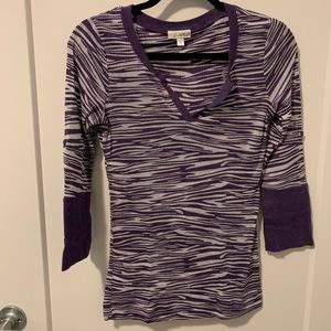 Purple zebra shirt